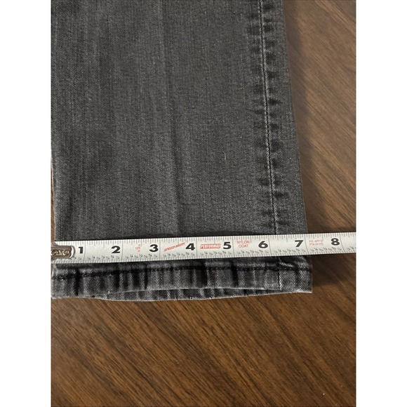 Vintage 90s Levi's Jeans 514 34x34 Regular Straight Leg Fit Jet Black Wash Denim - Picture 11 of 13